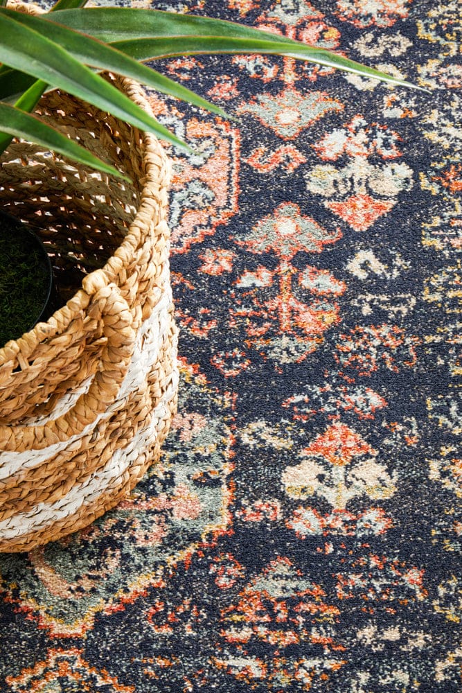 Rug Culture Rugs Legacy 854 Navy Runner Rug