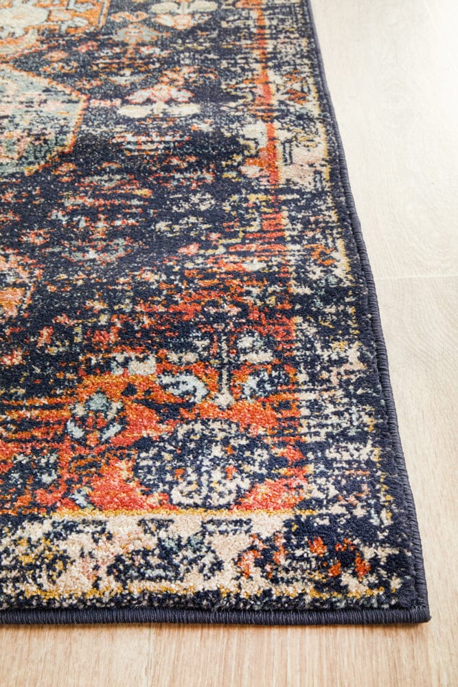 Rug Culture Rugs Legacy 854 Navy Runner Rug