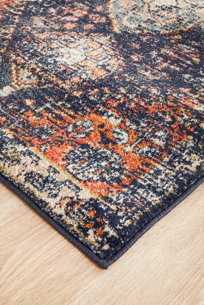 Rug Culture Rugs Legacy 854 Navy Runner Rug