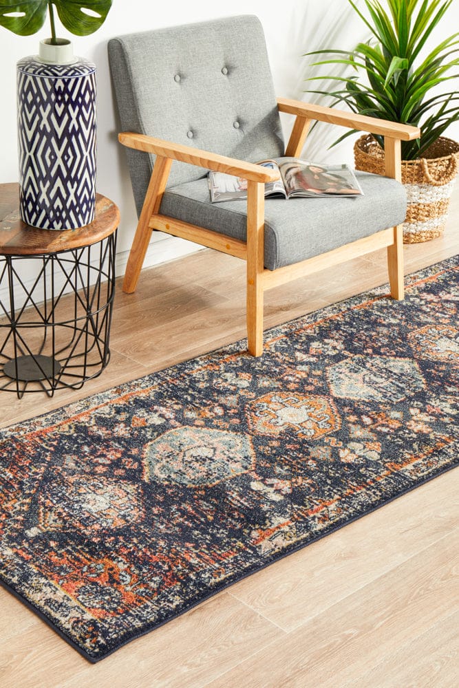 Rug Culture Rugs Legacy 854 Navy Runner Rug