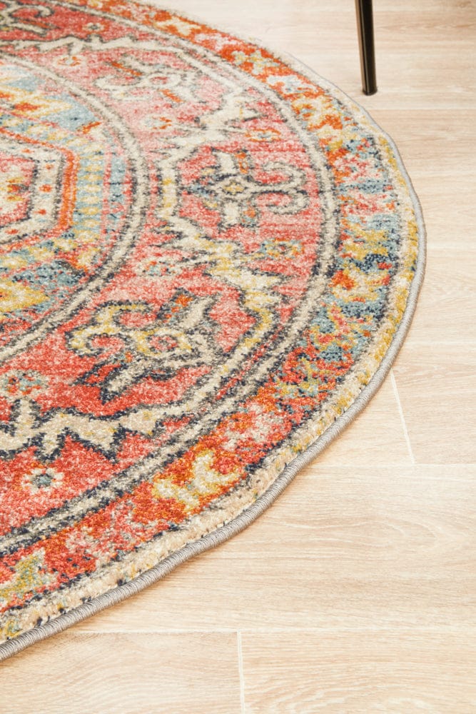 Rug Culture Rugs Legacy 856 Crimson Round Rug