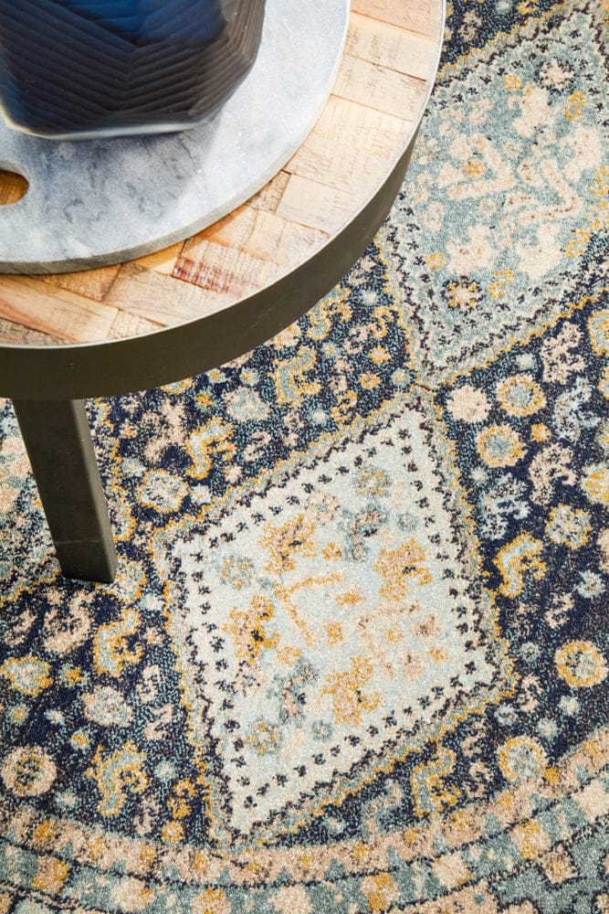 Rug Culture Rugs Legacy 857 Navy Round Rug