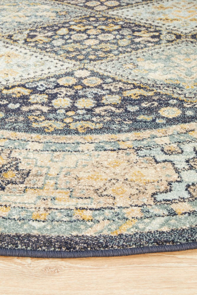 Rug Culture Rugs Legacy 857 Navy Round Rug
