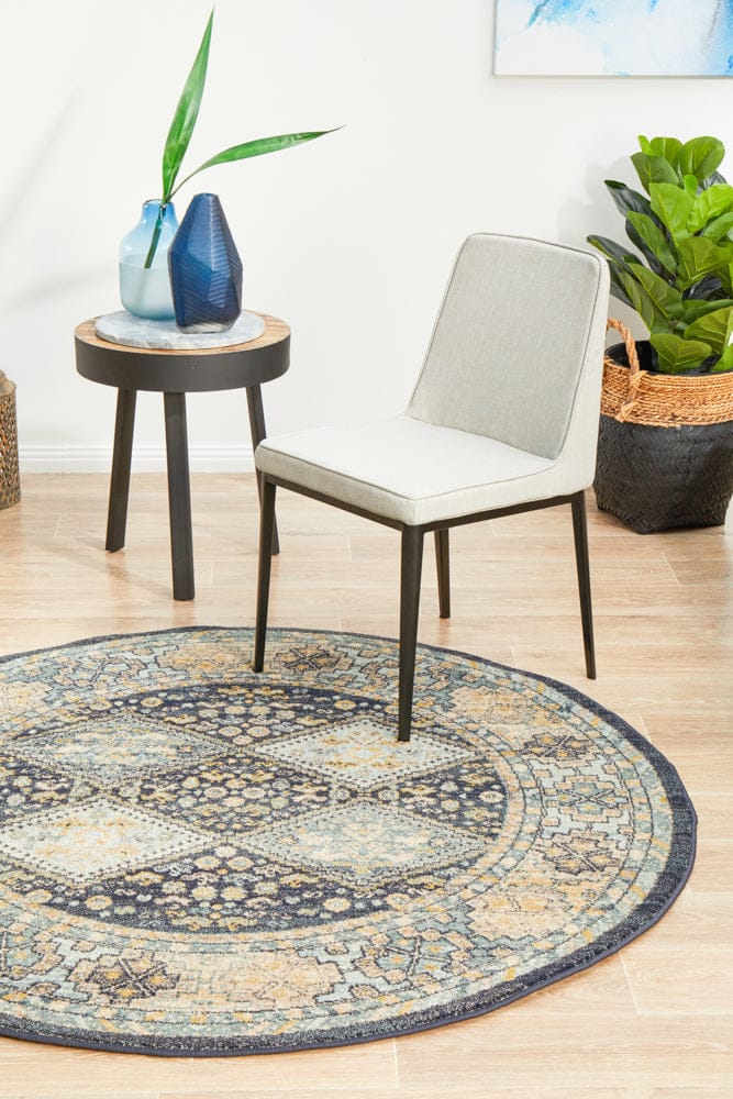 Rug Culture Rugs Legacy 857 Navy Round Rug