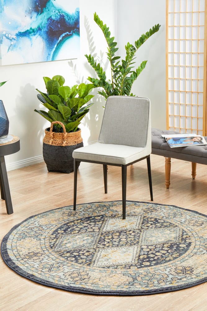 Rug Culture Rugs Legacy 857 Navy Round Rug