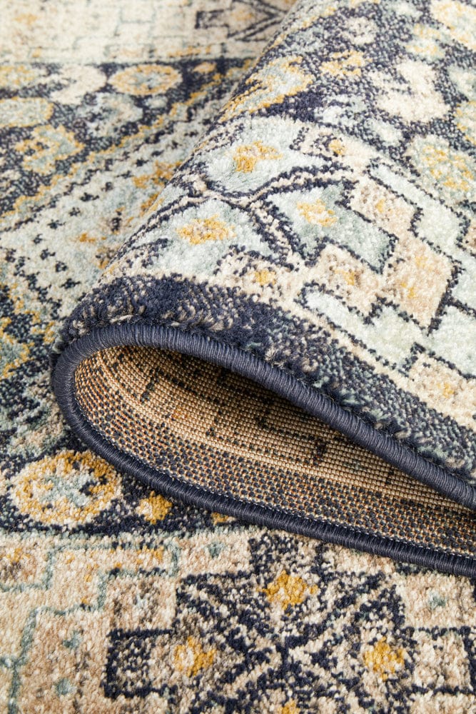 Rug Culture Rugs Legacy 857 Navy Runner Rug