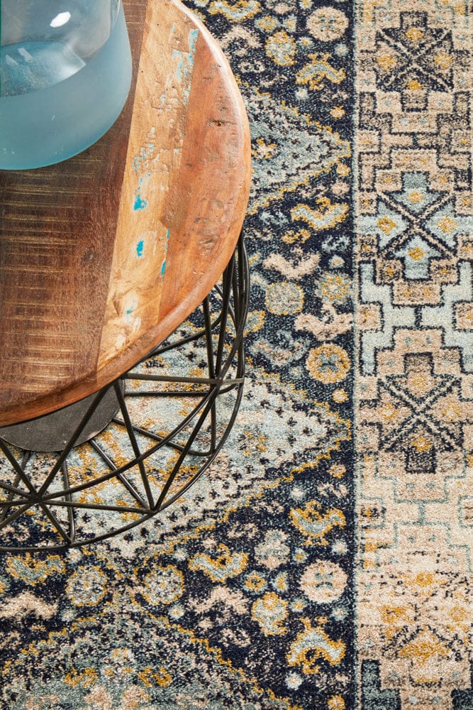 Rug Culture Rugs Legacy 857 Navy Runner Rug