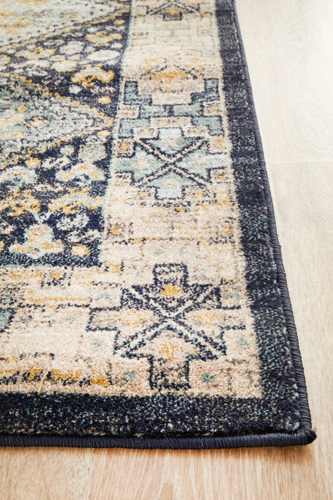 Rug Culture Rugs Legacy 857 Navy Runner Rug