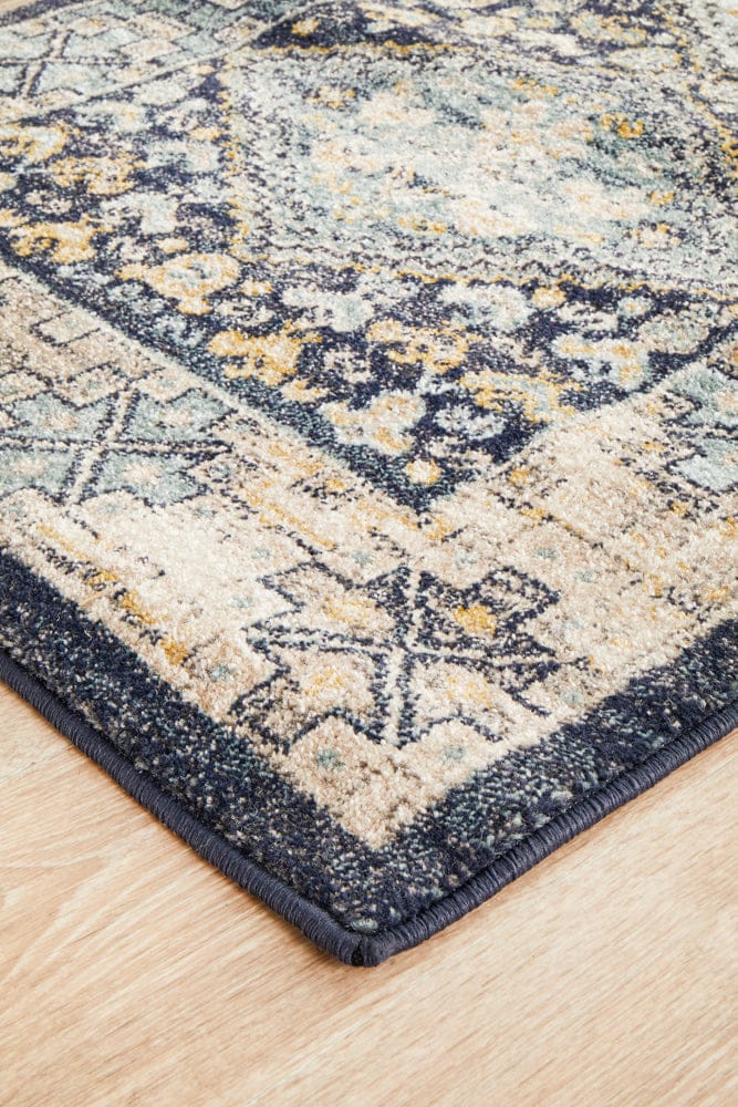Rug Culture Rugs Legacy 857 Navy Runner Rug