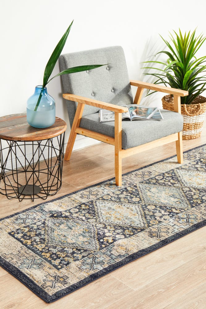 Rug Culture Rugs Legacy 857 Navy Runner Rug