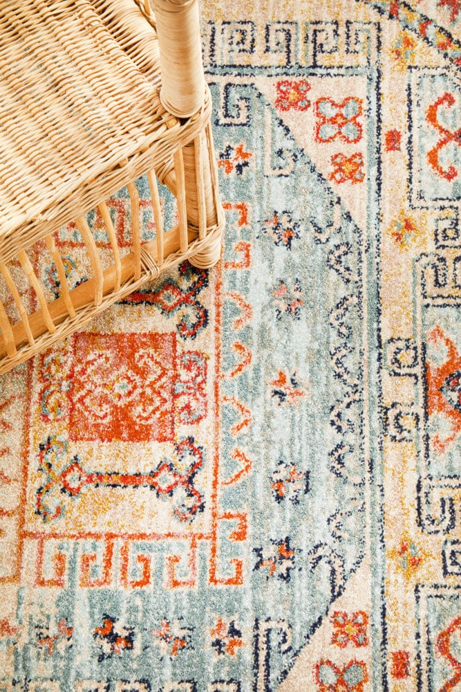 Rug Culture Rugs Legacy 859 Sky Blue Round Rug