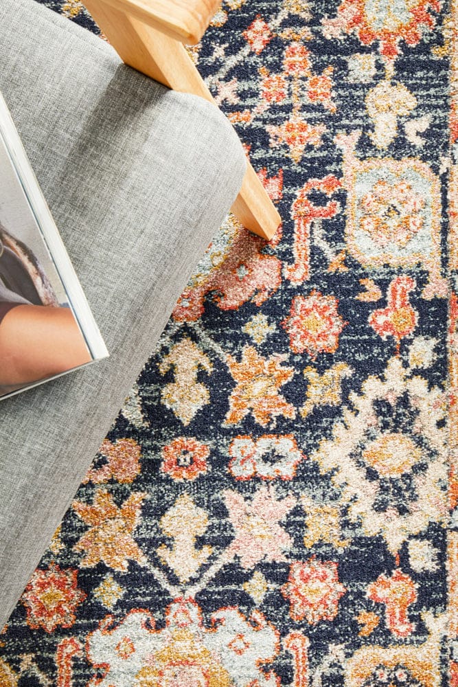 Rug Culture Rugs Legacy 860 Navy Runner Rug