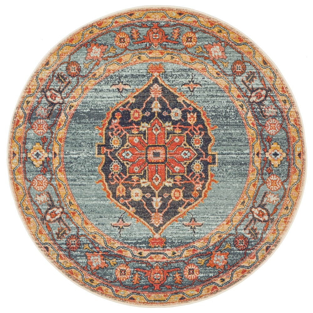 Rug Culture Rugs Legacy 862 Rust Round Rug