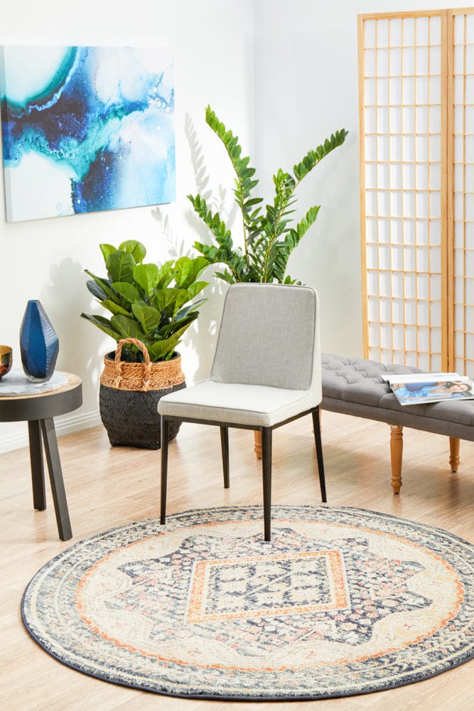 Rug Culture Rugs Legacy 863 Navy Round Rug