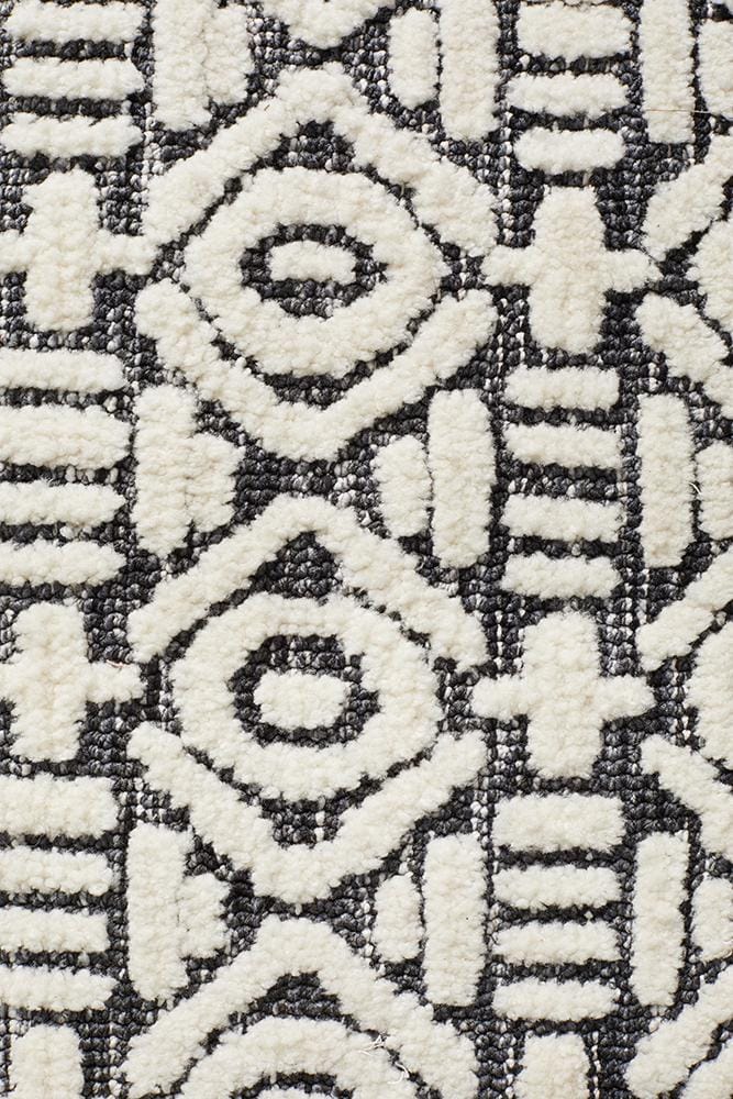Rug Culture Rugs Levi Adonis Ivory Black Rug