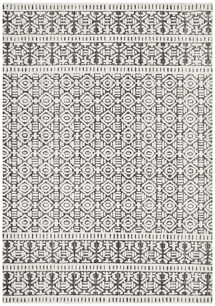 Rug Culture Rugs Levi Adonis Ivory Black Rug