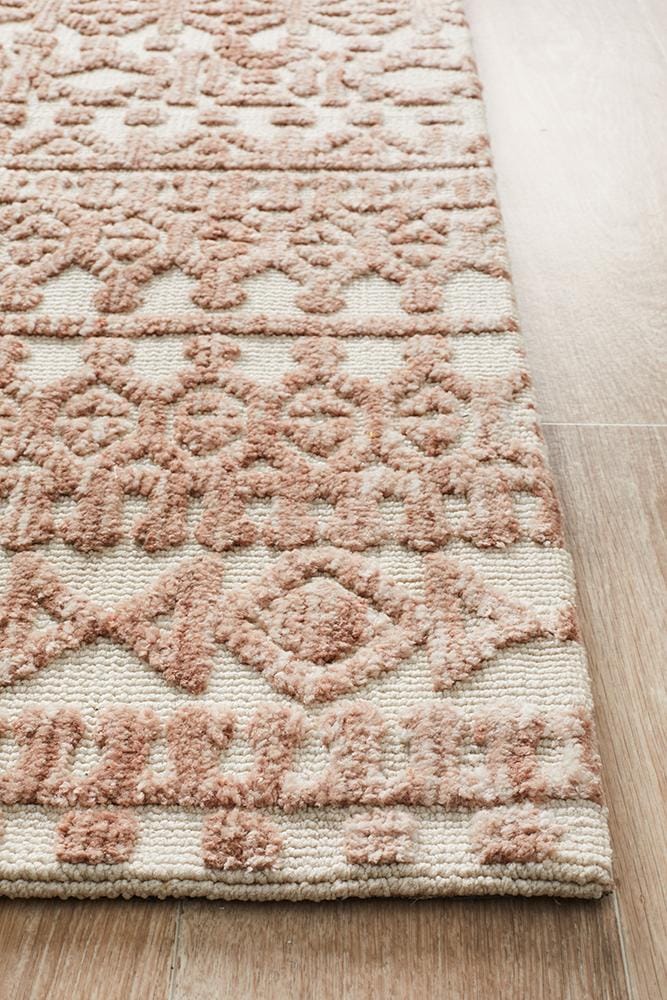 Rug Culture Rugs Levi Becca Peach Ivory Rug