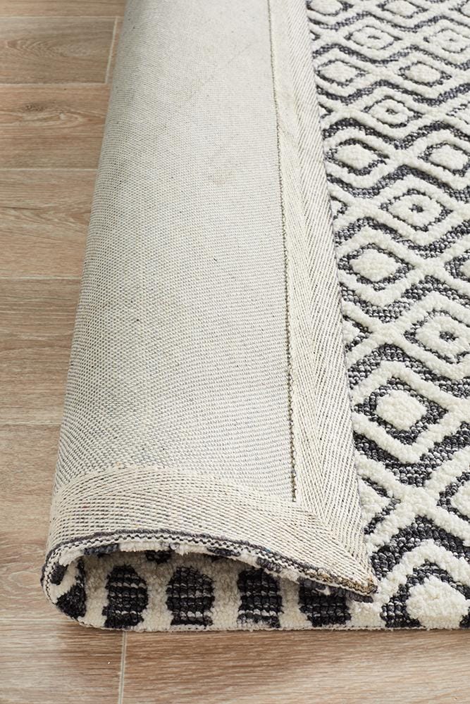 Rug Culture Rugs Levi Emma Ivory Black Rug