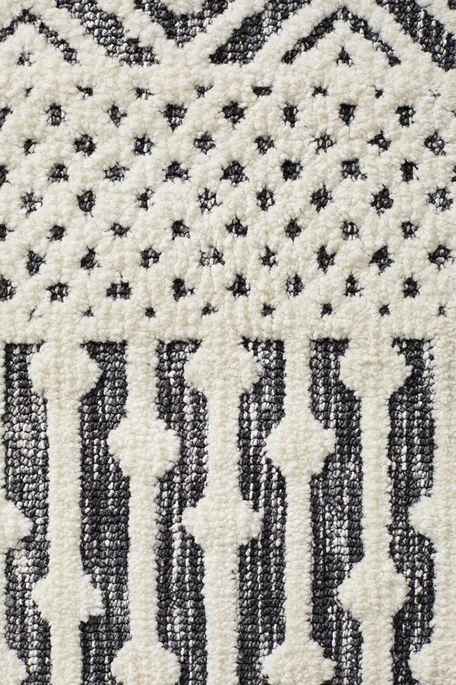Rug Culture Rugs Levi Emma Ivory Black Rug