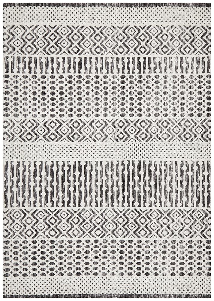 Rug Culture Rugs Levi Emma Ivory Black Rug