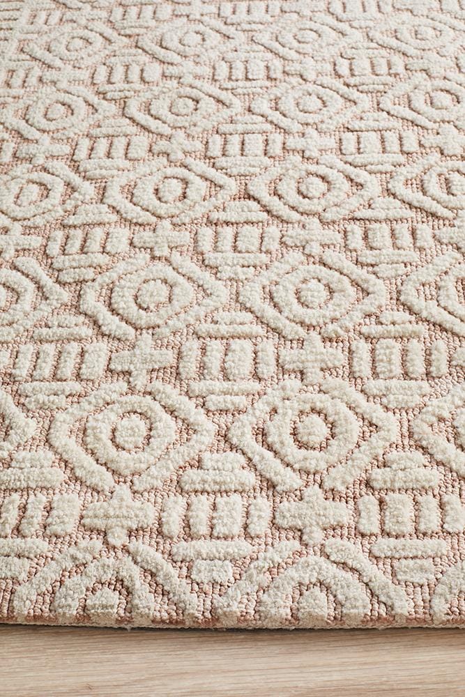 Rug Culture Rugs Levi Gloria Peach Ivory Rug