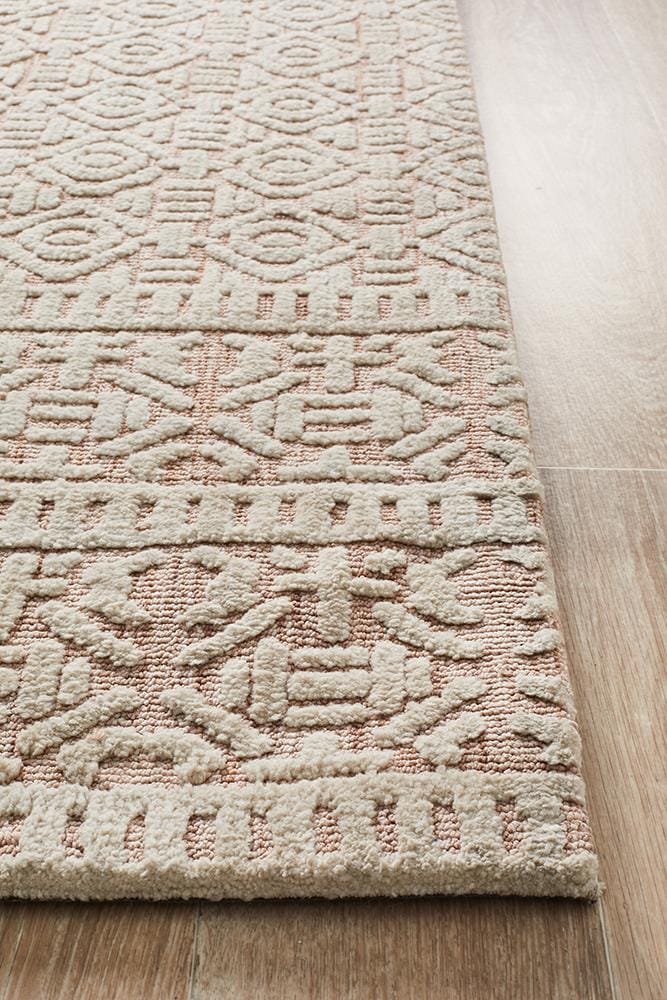 Rug Culture Rugs Levi Gloria Peach Ivory Rug