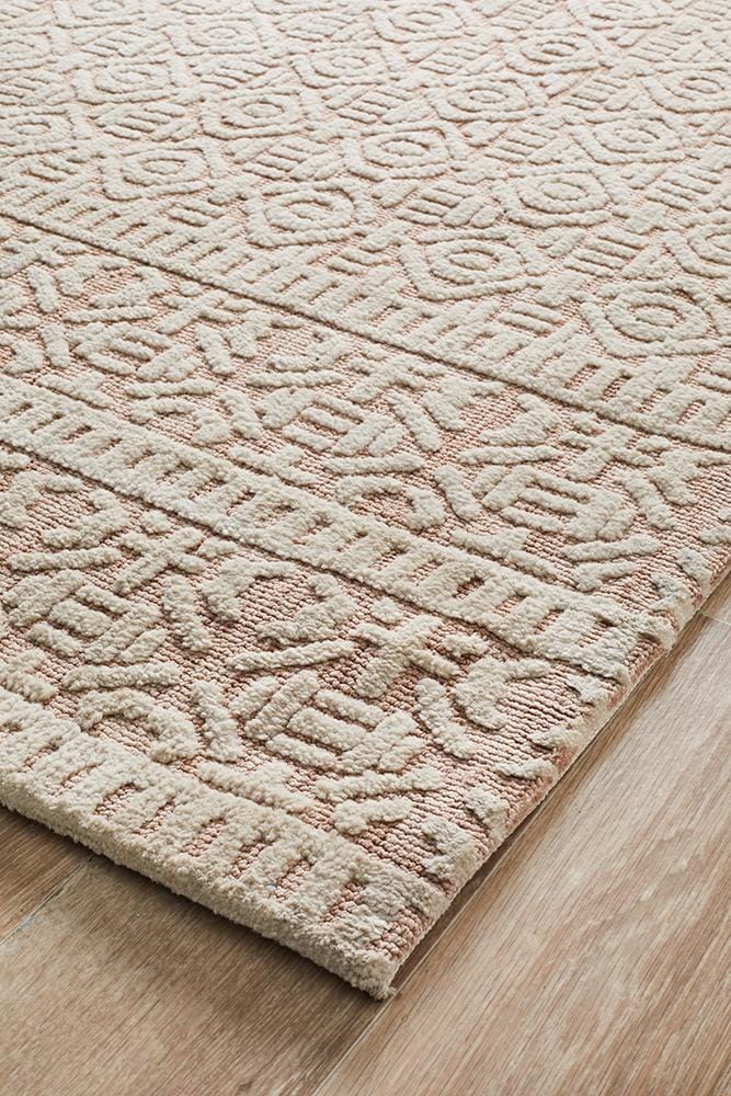 Rug Culture Rugs Levi Gloria Peach Ivory Rug