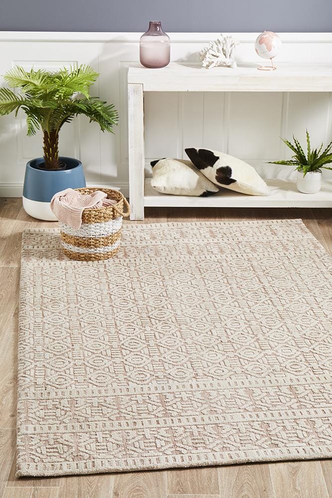 Rug Culture Rugs Levi Gloria Peach Ivory Rug