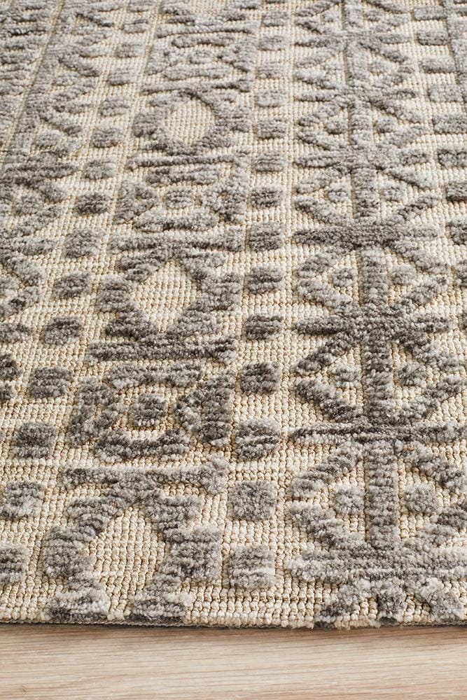 Rug Culture Rugs Levi Jemma Natural Grey Rug