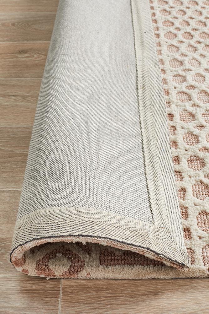 Rug Culture Rugs Levi Marlyn Peach Ivory Rug