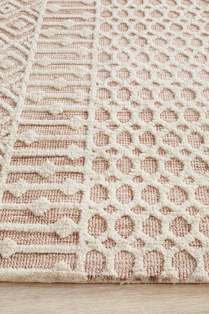 Rug Culture Rugs Levi Marlyn Peach Ivory Rug