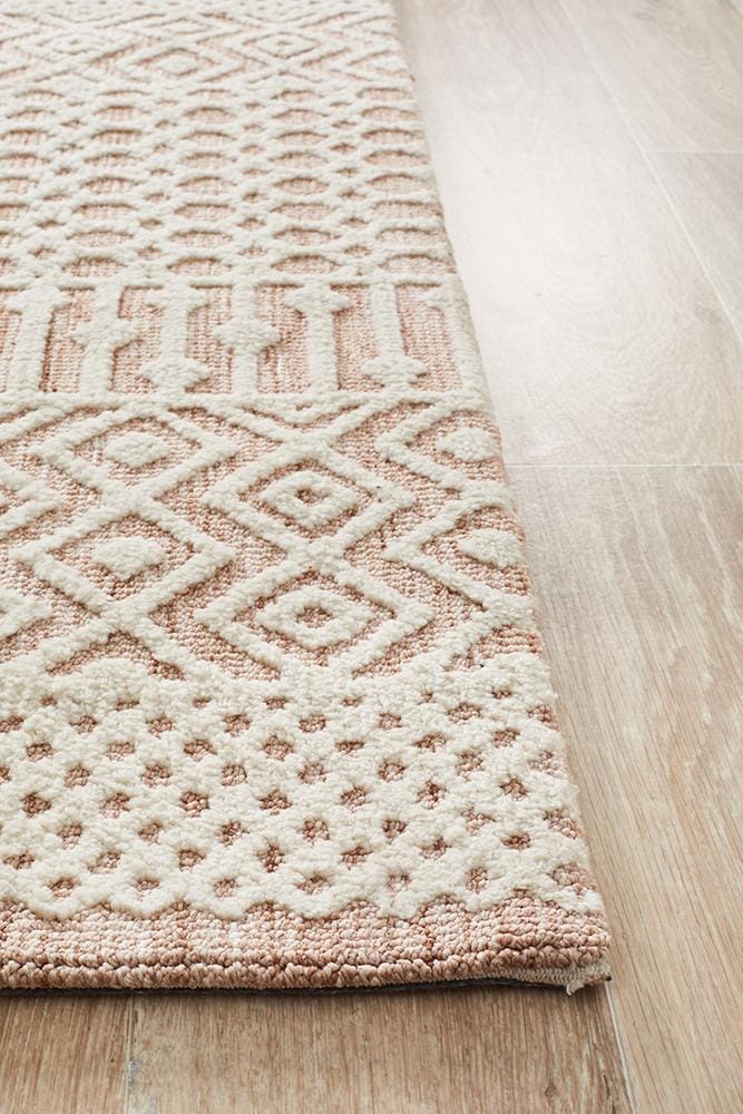Rug Culture Rugs Levi Marlyn Peach Ivory Rug