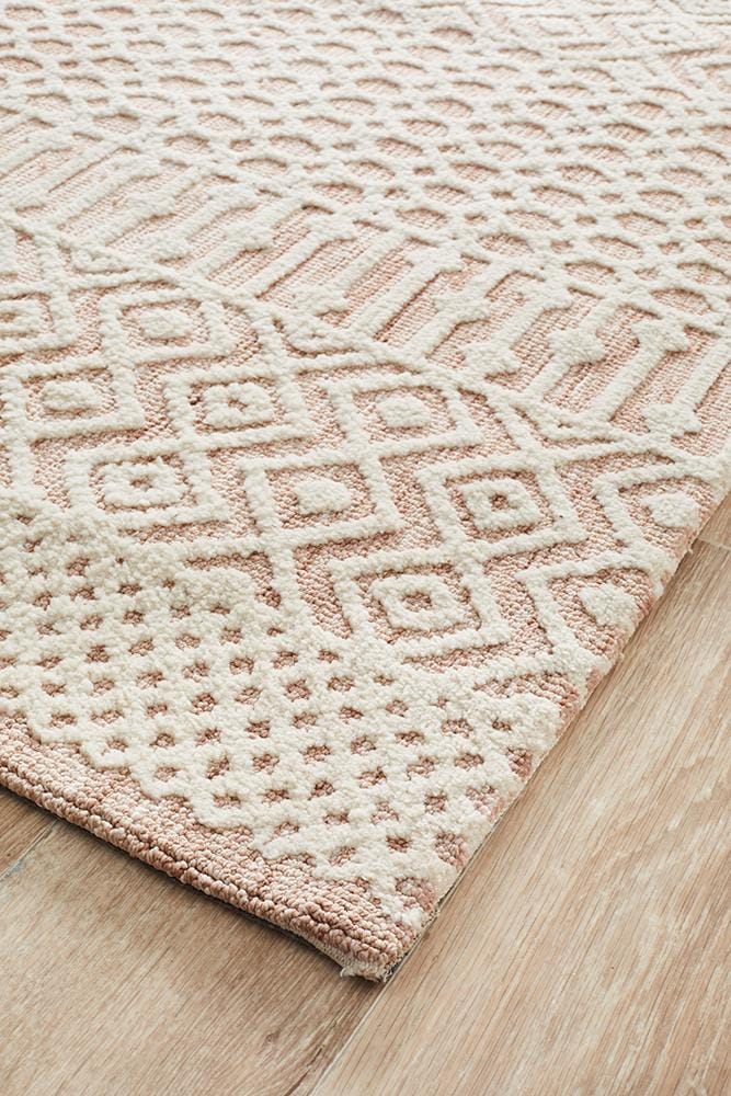 Rug Culture Rugs Levi Marlyn Peach Ivory Rug