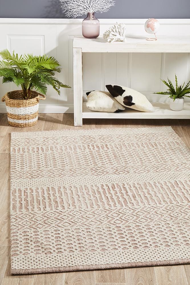 Rug Culture Rugs Levi Marlyn Peach Ivory Rug