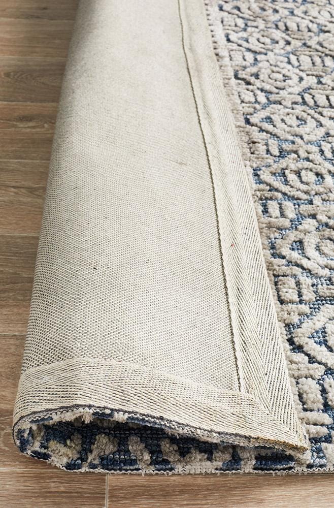 Rug Culture Rugs Levi Miriam Navy Grey Rug
