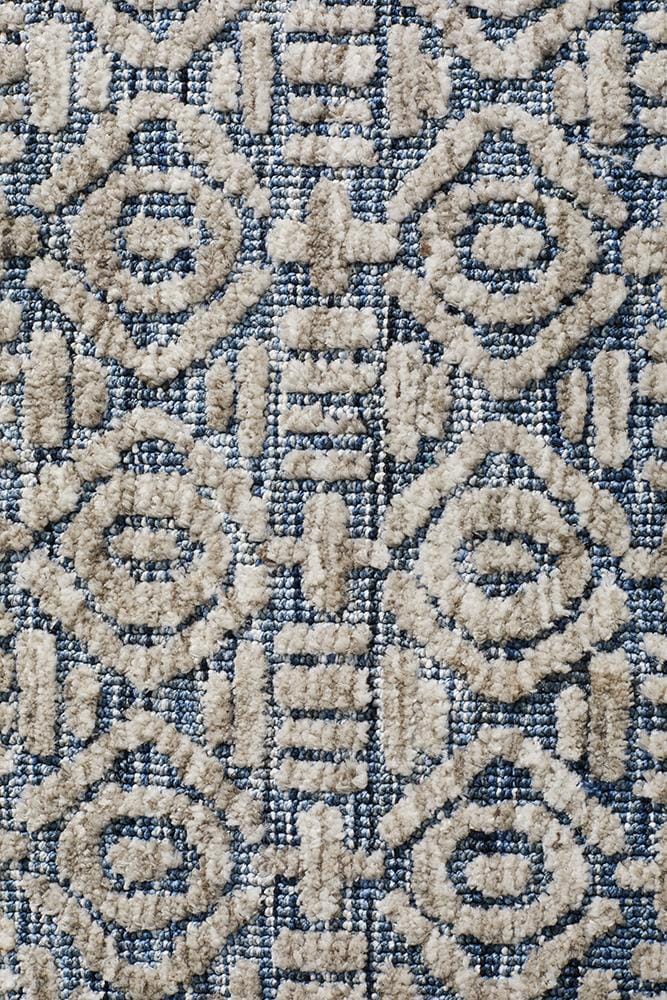 Rug Culture Rugs Levi Miriam Navy Grey Rug