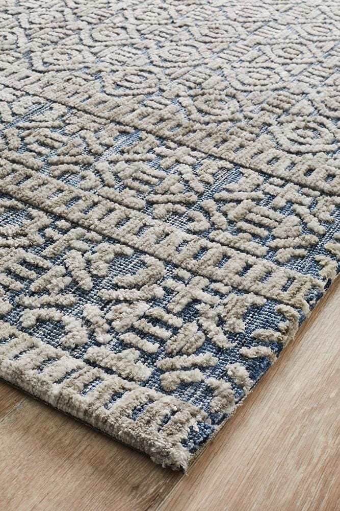 Rug Culture Rugs Levi Miriam Navy Grey Rug
