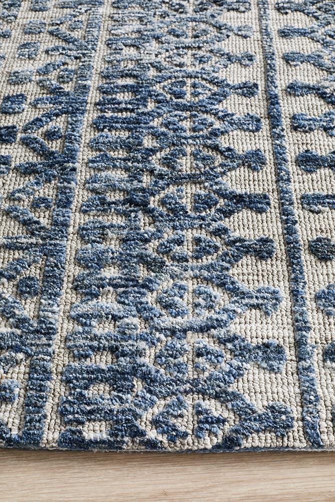 Rug Culture Rugs Levi Tara Navy Grey Rug