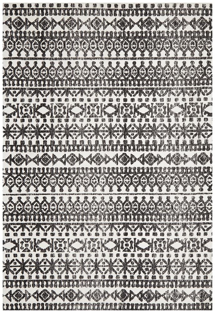 Rug Culture Rugs Levi Yasmin Ivory Black Rug