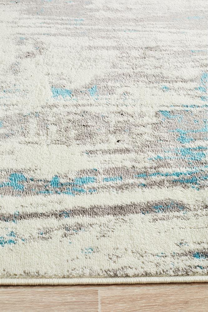 Rug Culture Rugs Lydia Abstract Rug Blue White Black Grey