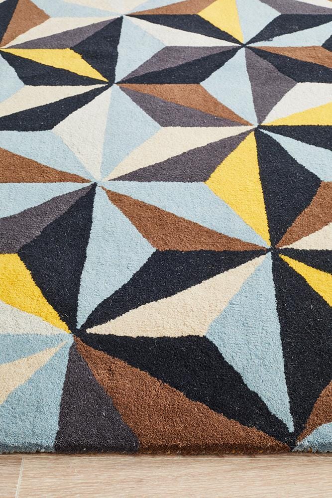 Rug Culture Rugs Matrix Pure Wool 900 Blue Rug