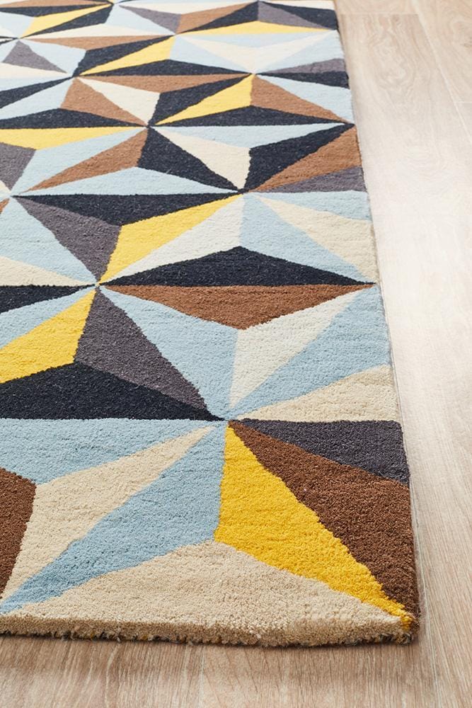 Rug Culture Rugs Matrix Pure Wool 900 Blue Rug