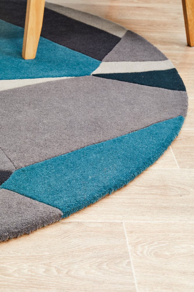 Rug Culture Rugs Matrix Pure Wool 902 Safari Round Rug