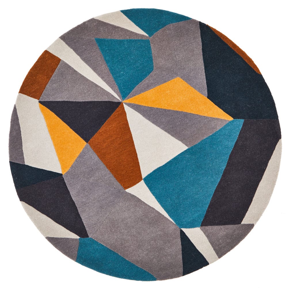 Rug Culture Rugs Matrix Pure Wool 902 Safari Round Rug