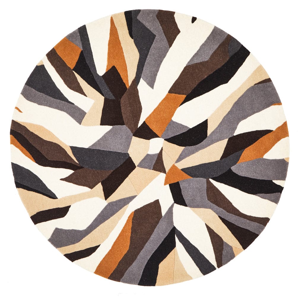 Rug Culture Rugs Matrix Pure Wool 903 Fossil Round Rug