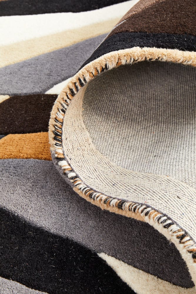 Rug Culture Rugs Matrix Pure Wool 903 Fossil Runner Rug