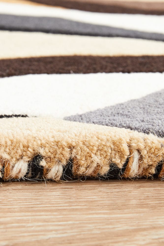 Rug Culture Rugs Matrix Pure Wool 903 Fossil Runner Rug