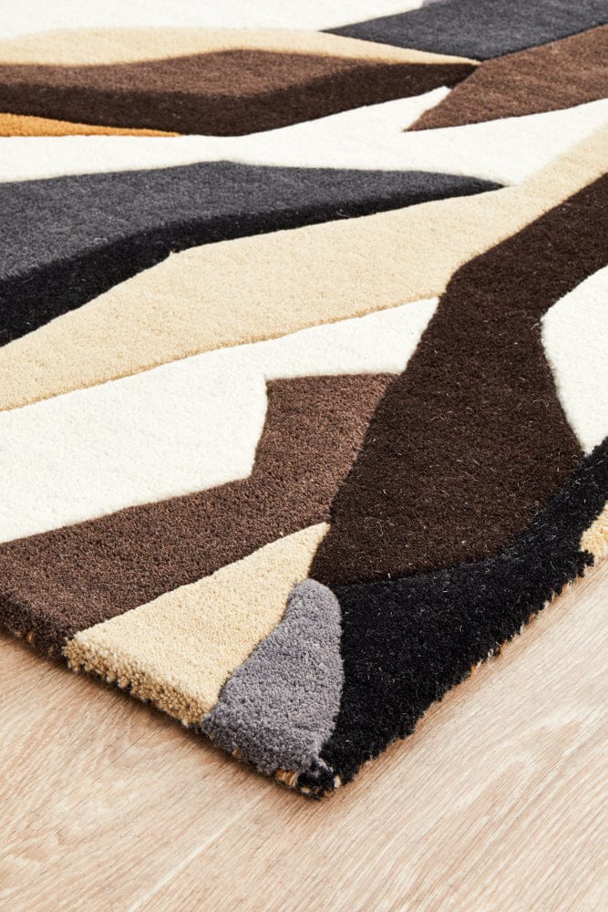 Rug Culture Rugs Matrix Pure Wool 903 Fossil Runner Rug