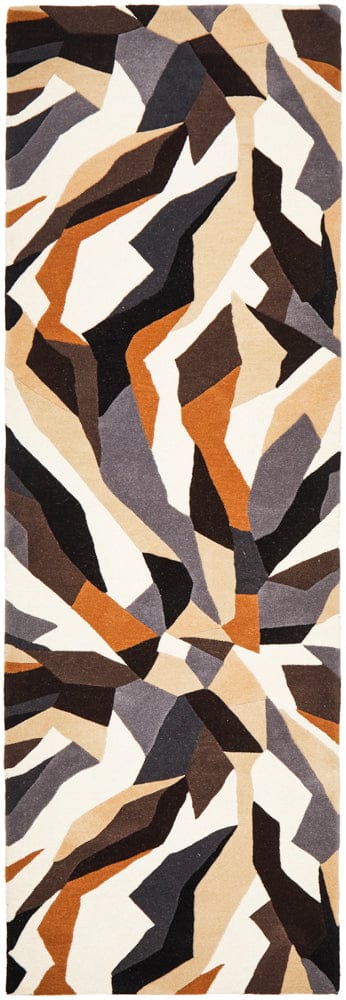 Rug Culture Rugs Matrix Pure Wool 903 Fossil Runner Rug