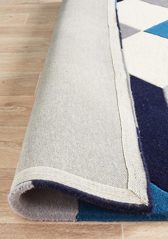 Rug Culture Rugs Matrix Pure Wool 904 Steel Rug